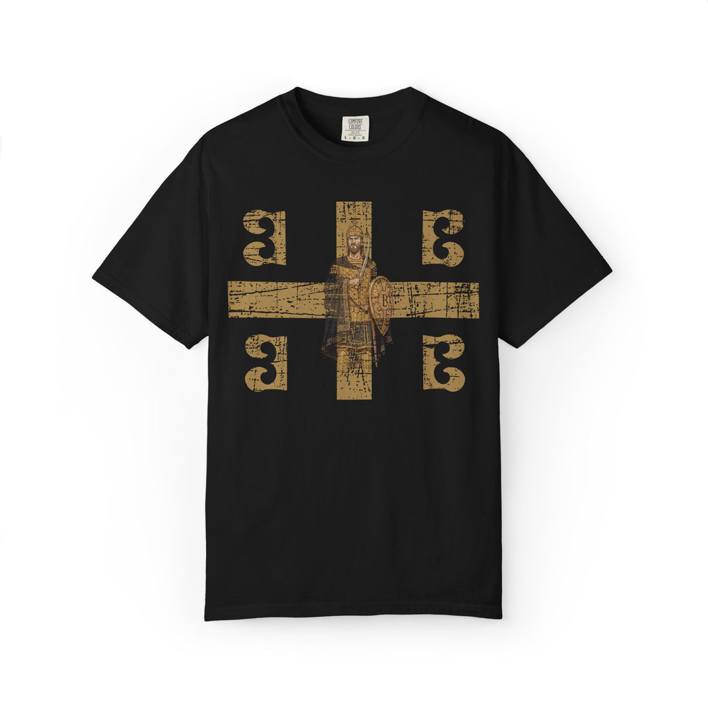 Byzantine symbols T-Shirt Distressed | Constantine XI Palaiologos 4Bs Graphic