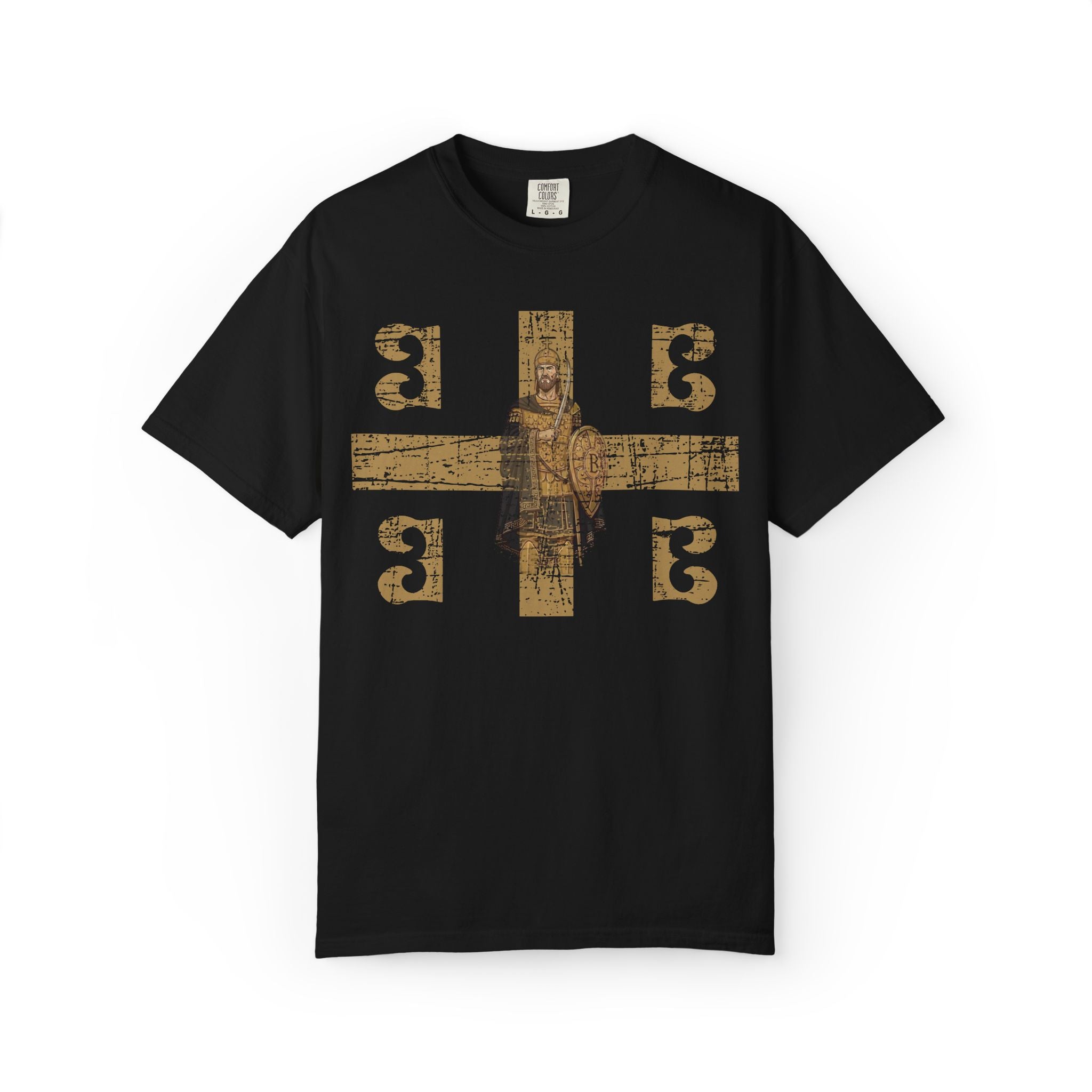 Byzantine symbols T-Shirt Distressed | Constantine XI Palaiologos 4Bs Graphic