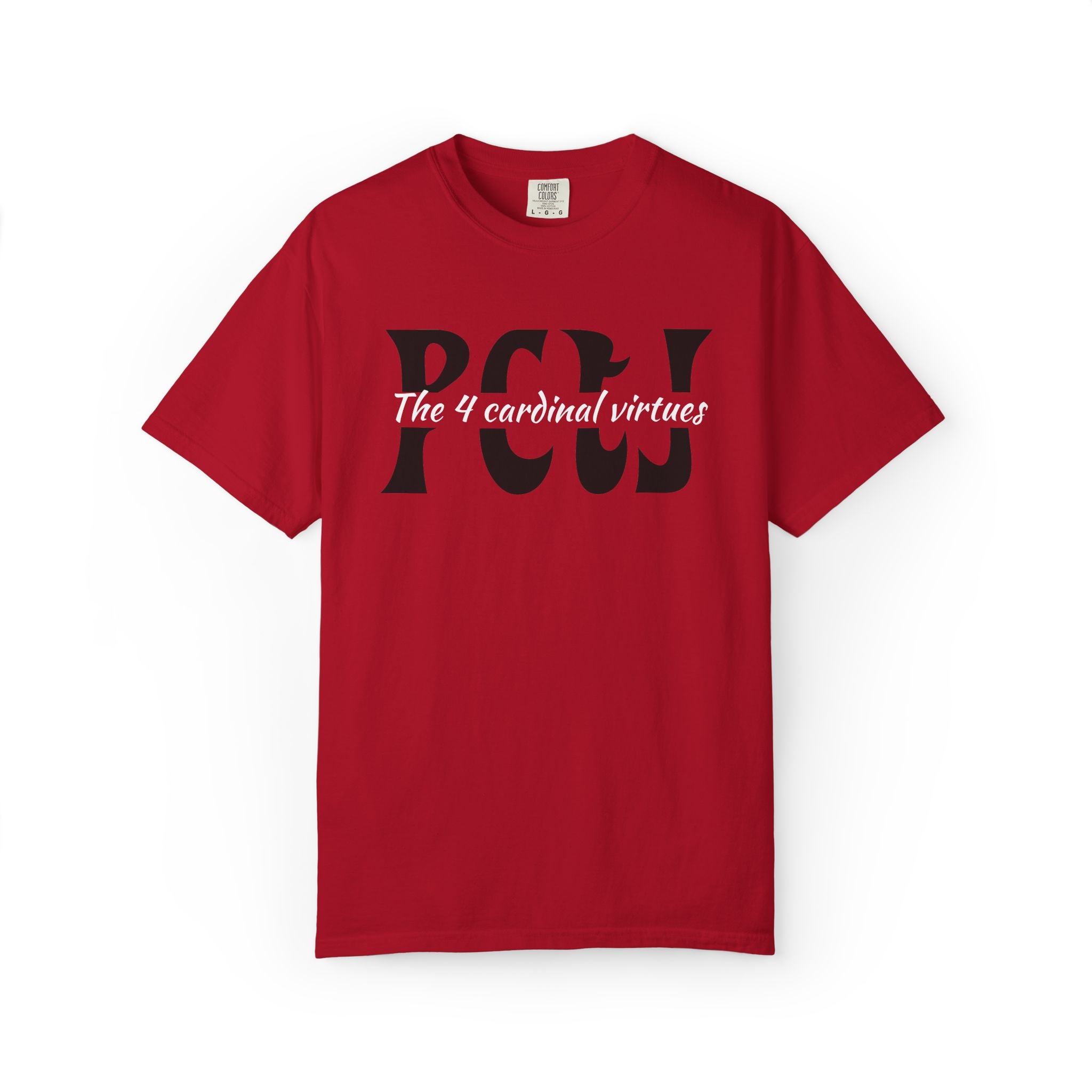 The 4 Cardinal Virtues T-shirt | Prudence Courage Temperance Justice