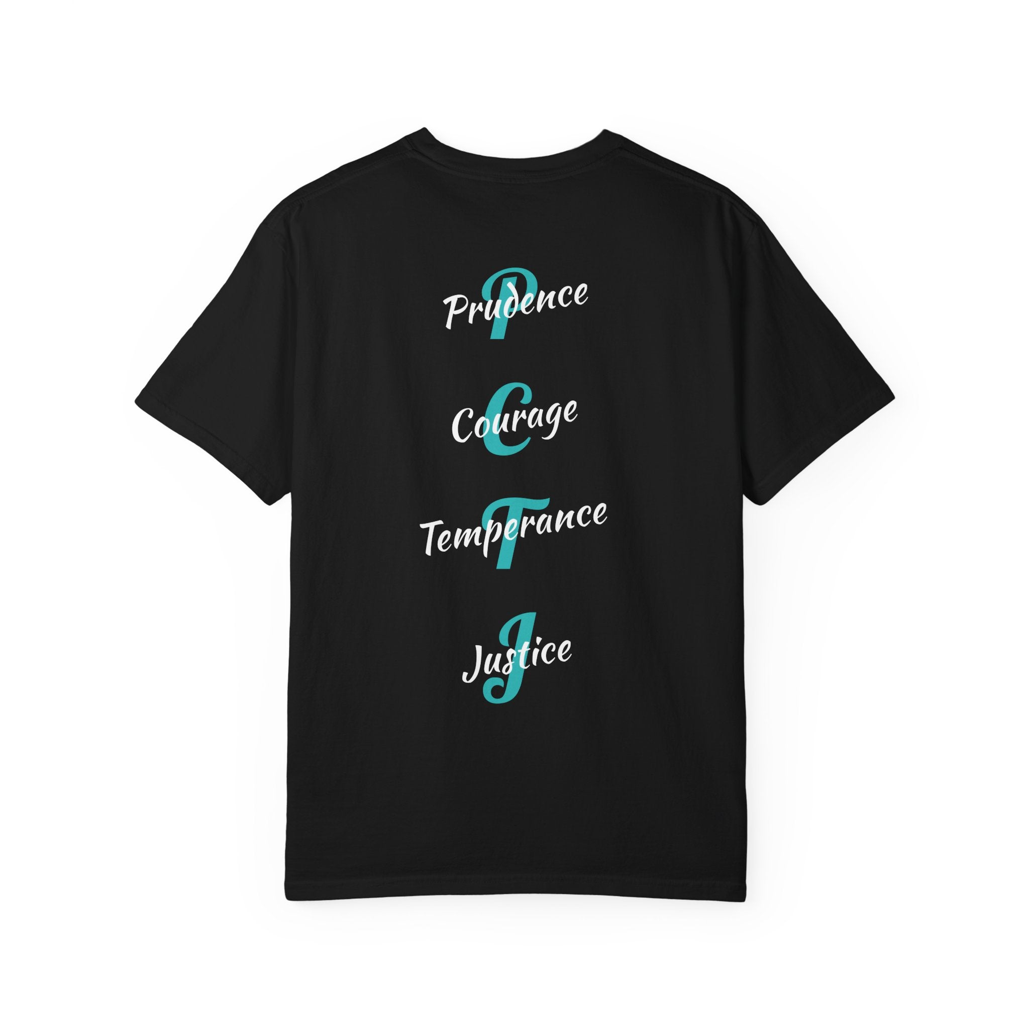 The 4 Cardinal Virtues T-shirt | Prudence Courage Temperance Justice