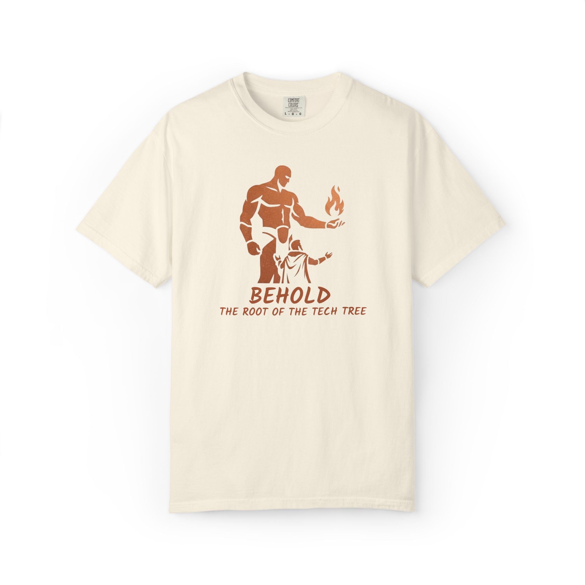 Behold the Root of the Tech Tree T-shirt | Prometheus Mythic Gamer Illustration