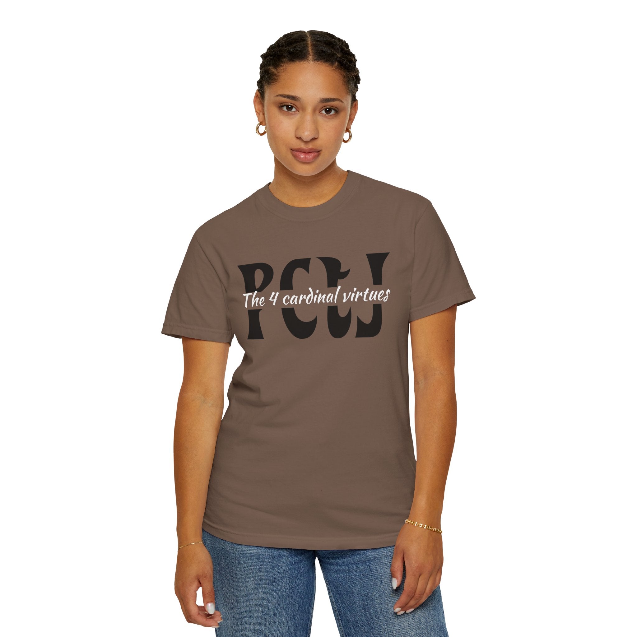 The 4 Cardinal Virtues T-shirt | Prudence Courage Temperance Justice