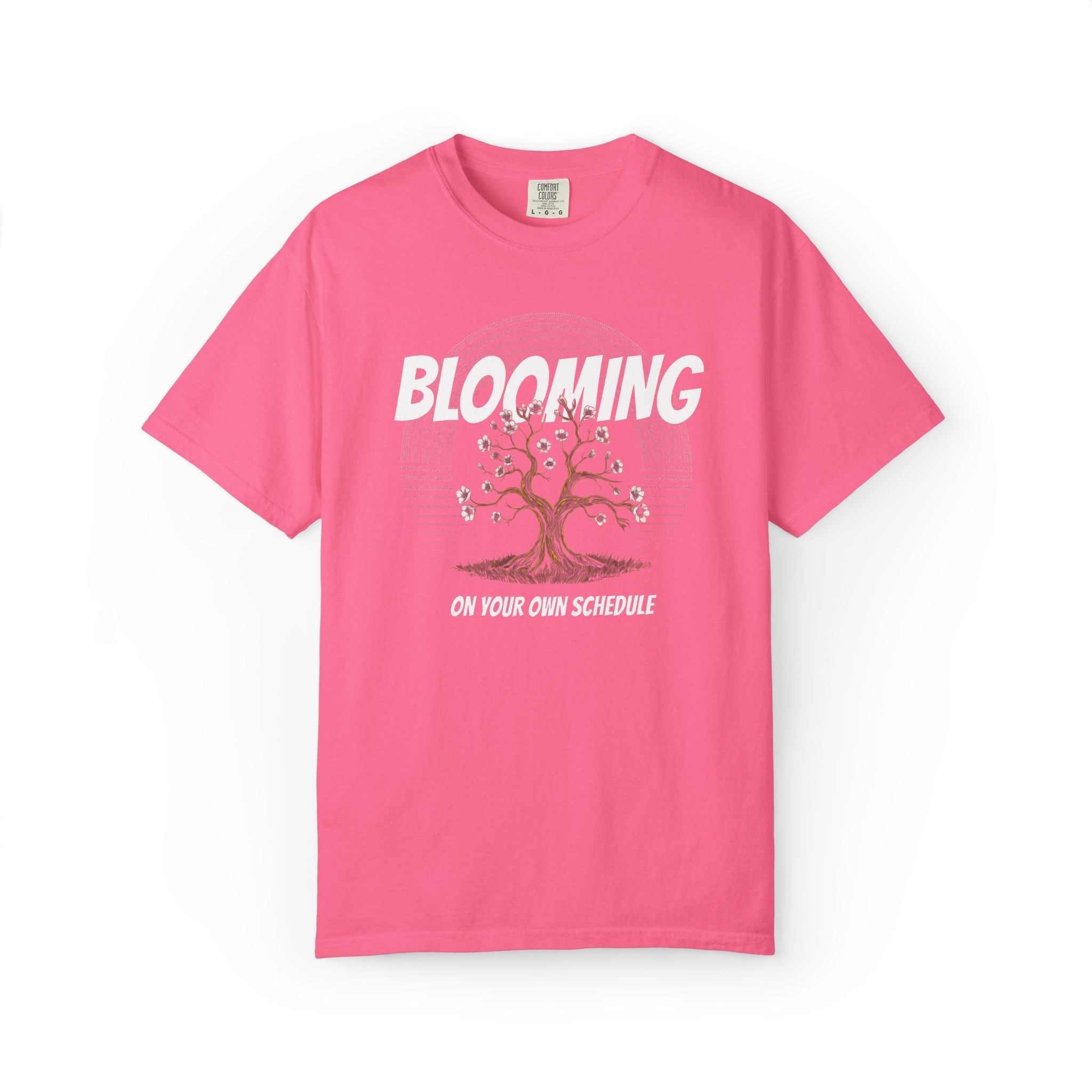 Blooming Tree on Your Own Schedule T-shirt | Floral Growth Tee