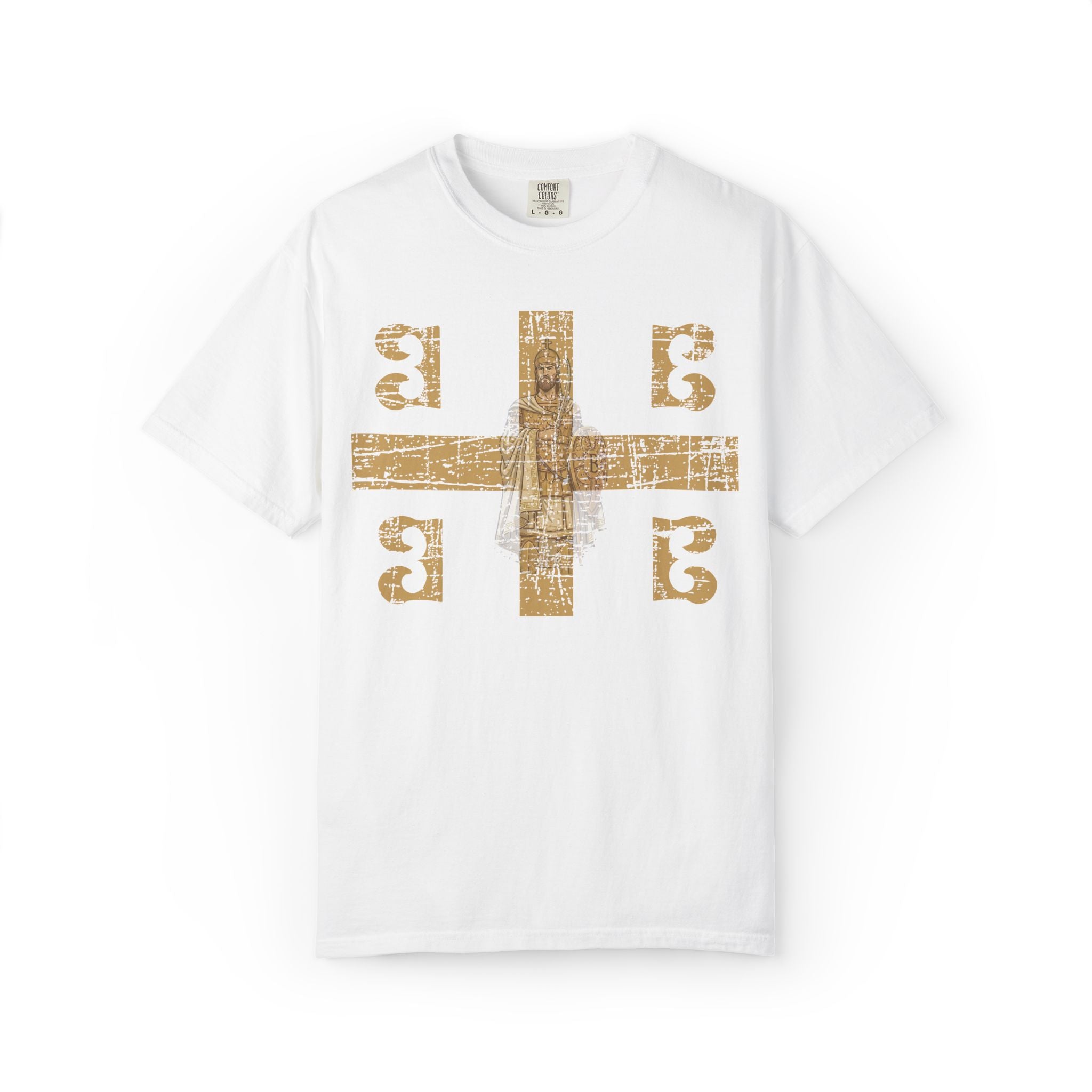 Byzantine symbols T-Shirt Distressed | Constantine XI Palaiologos 4Bs Graphic