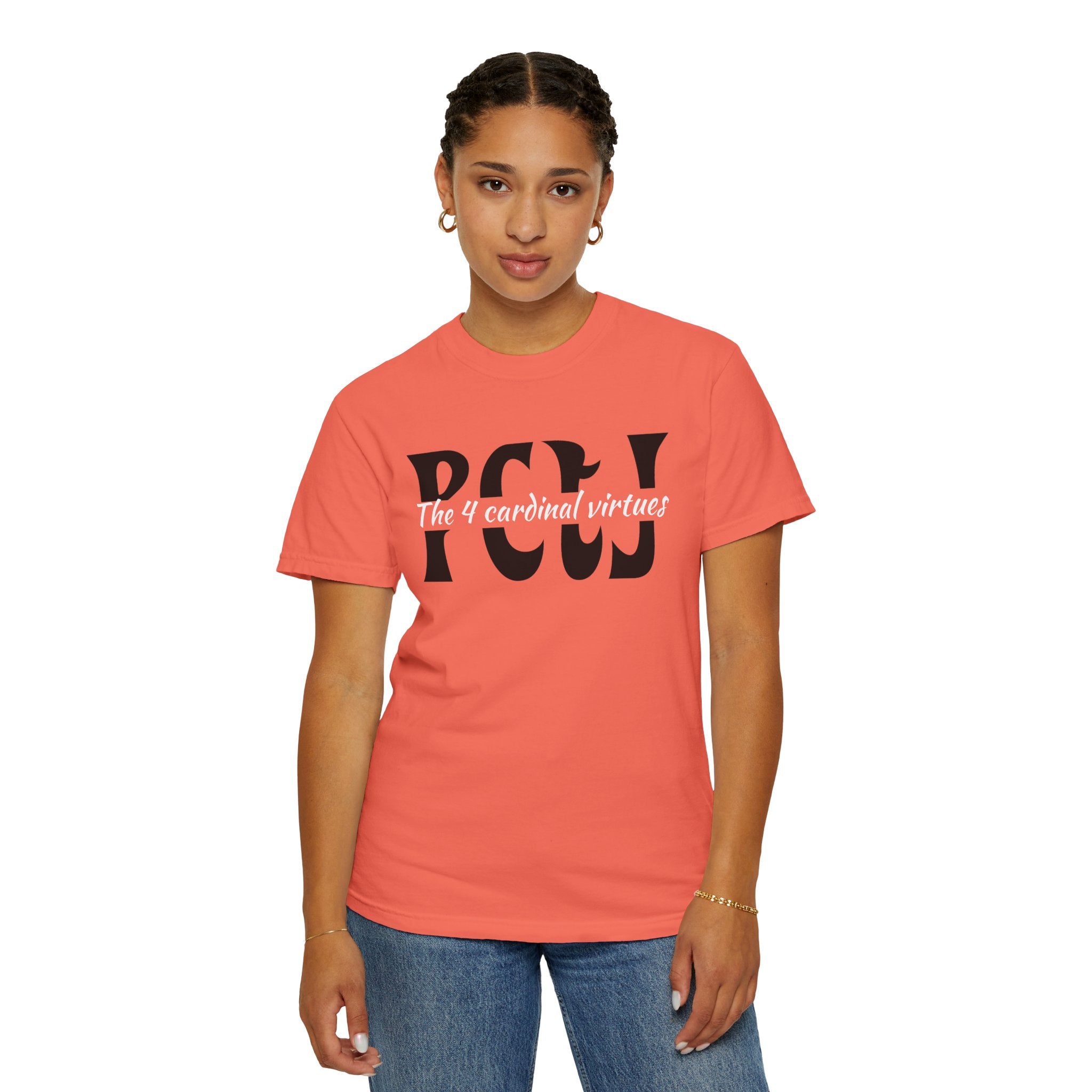 The 4 Cardinal Virtues T-shirt | Prudence Courage Temperance Justice