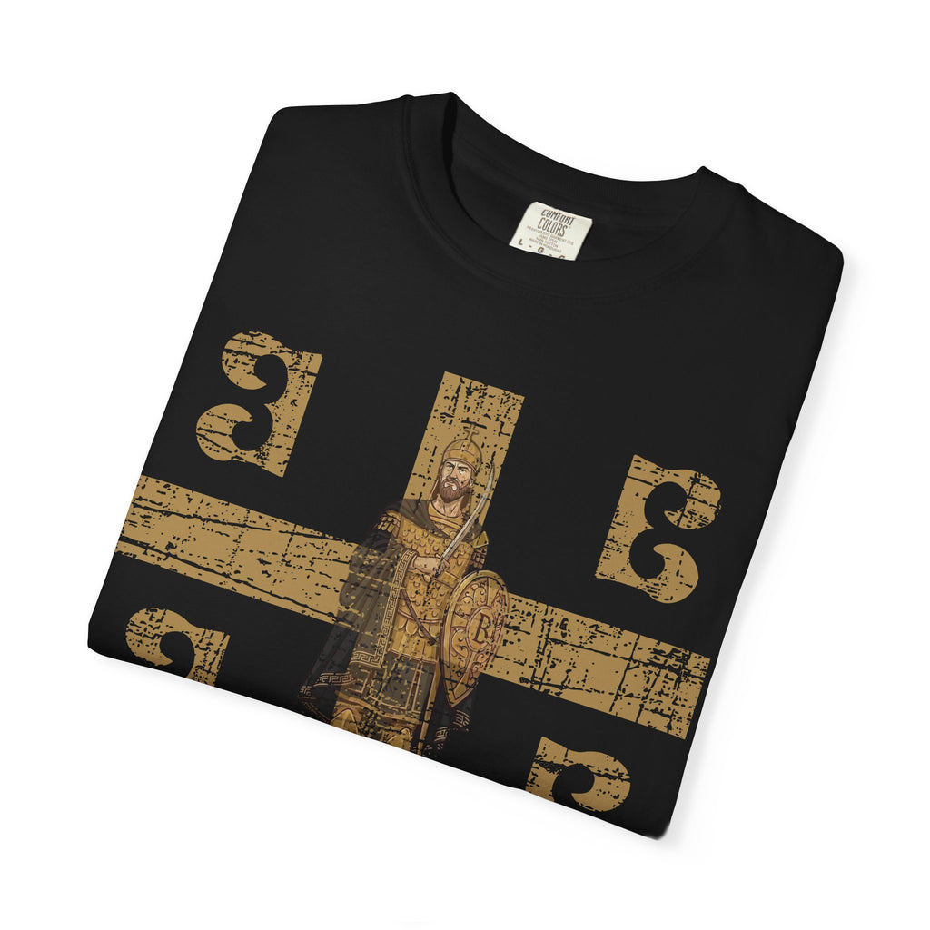 Byzantine symbols T-Shirt Distressed | Constantine XI Palaiologos 4Bs Graphic