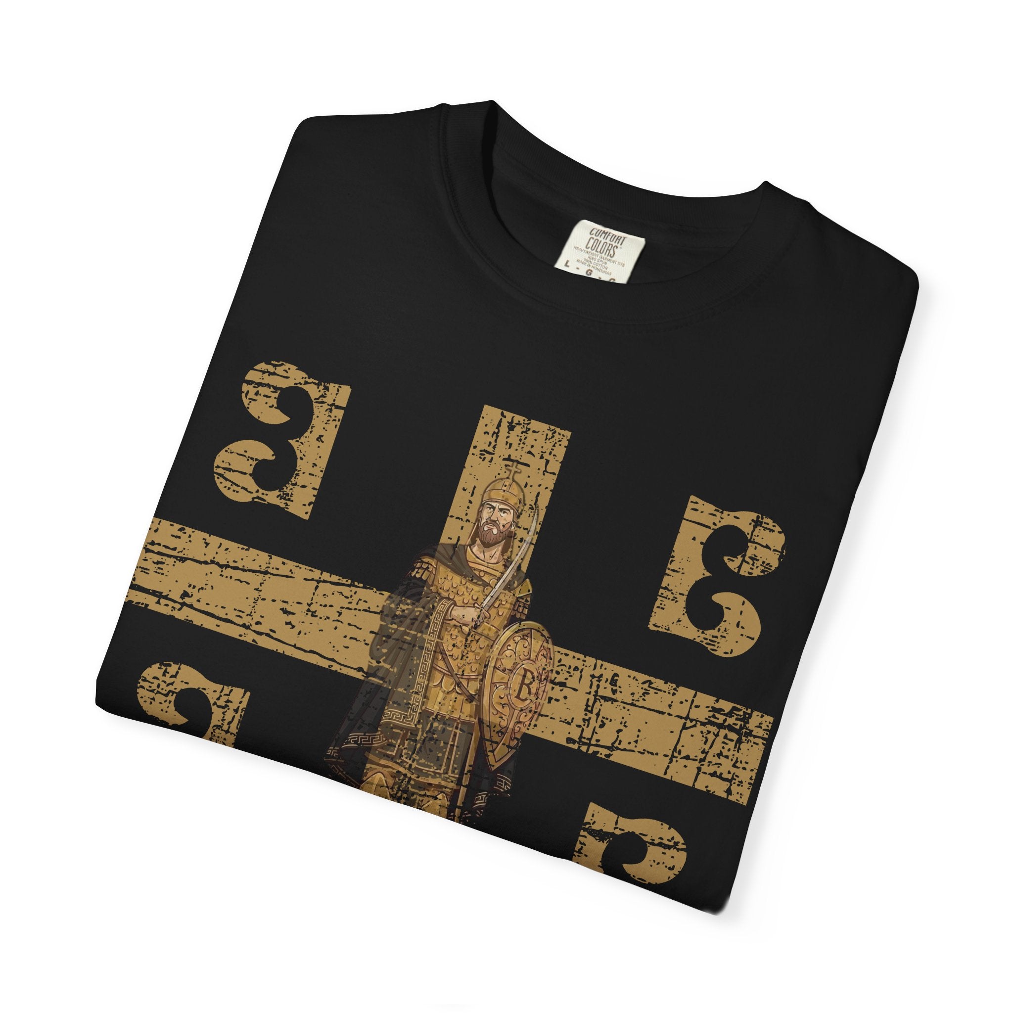 Byzantine symbols T-Shirt Distressed | Constantine XI Palaiologos 4Bs Graphic