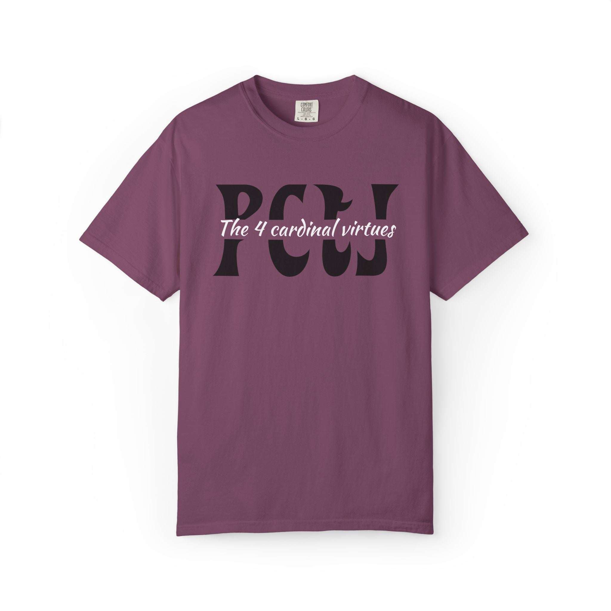 The 4 Cardinal Virtues T-shirt | Prudence Courage Temperance Justice