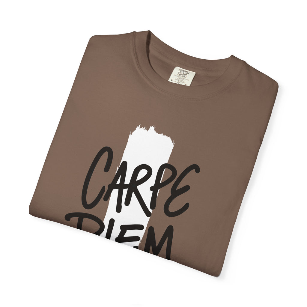 Carpe Diem Brushstroke T-shirt | Inspirational Quote Tee