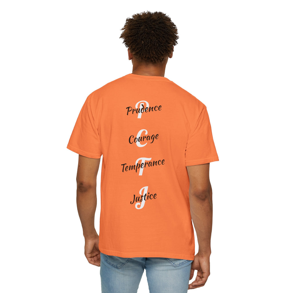 The 4 Cardinal Virtues T-shirt | Prudence Courage Temperance Justice