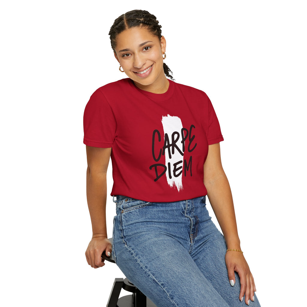 Carpe Diem Brushstroke T-shirt | Inspirational Quote Tee