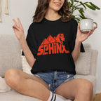 Sphinx Pyramid Graphic T-Shirt | Retro Egyptian Logo Tee