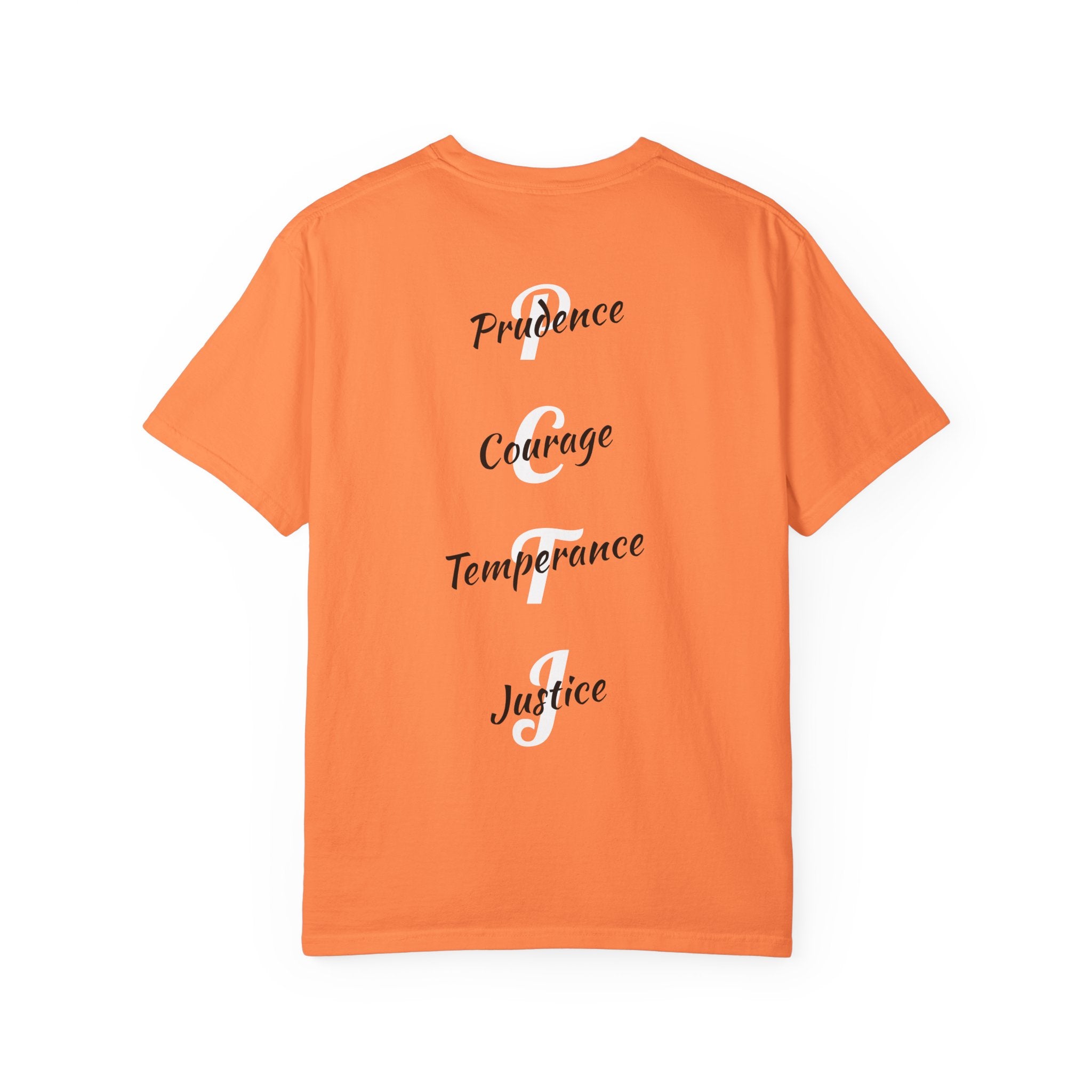 The 4 Cardinal Virtues T-shirt | Prudence Courage Temperance Justice