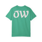 Every saint has a past and every sinner has a future T-Shirt | "OW" Logo with Inspirational Quote