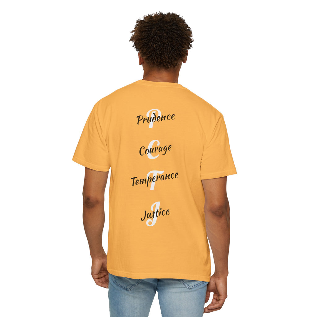 The 4 Cardinal Virtues T-shirt | Prudence Courage Temperance Justice
