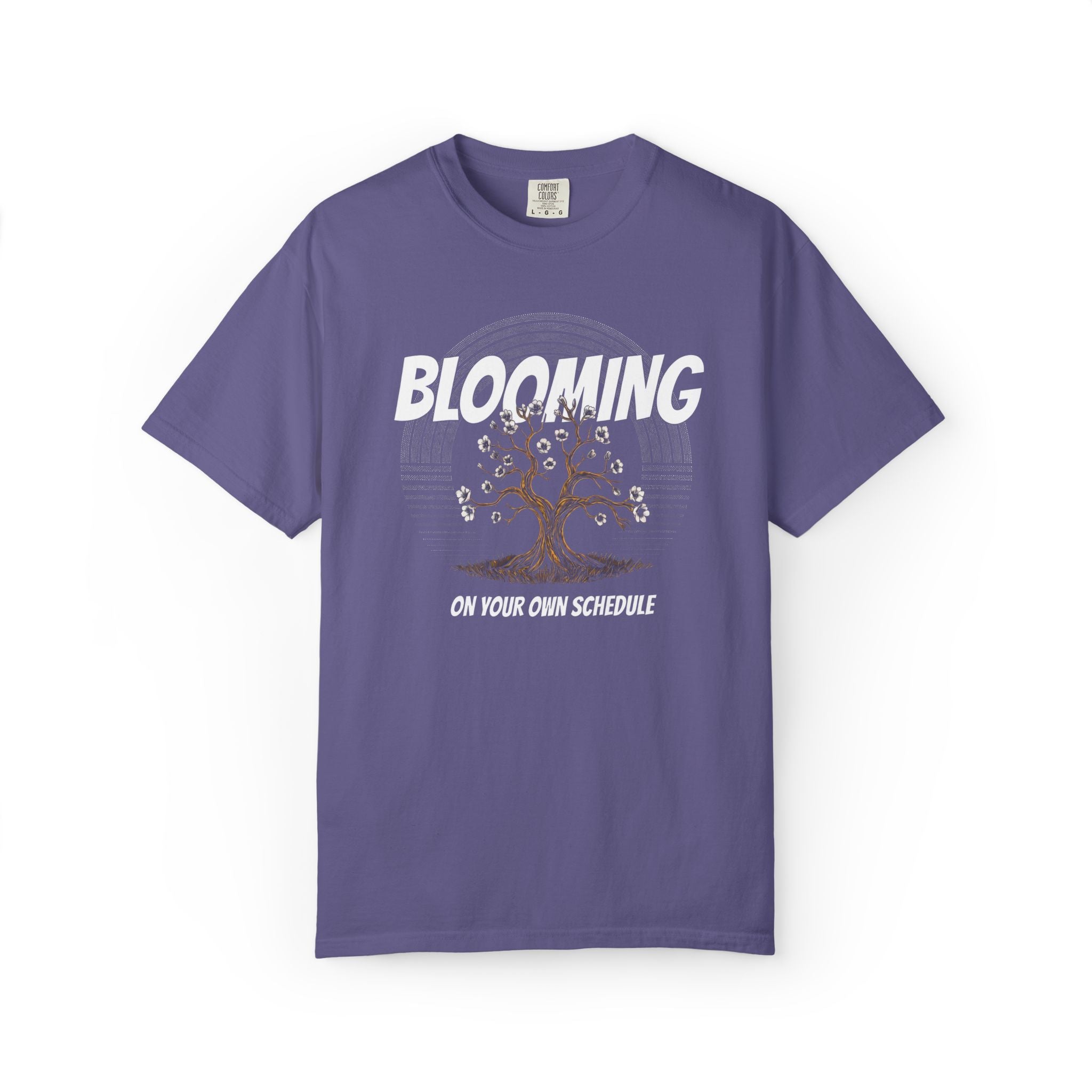 Blooming Tree on Your Own Schedule T-shirt | Floral Growth Tee