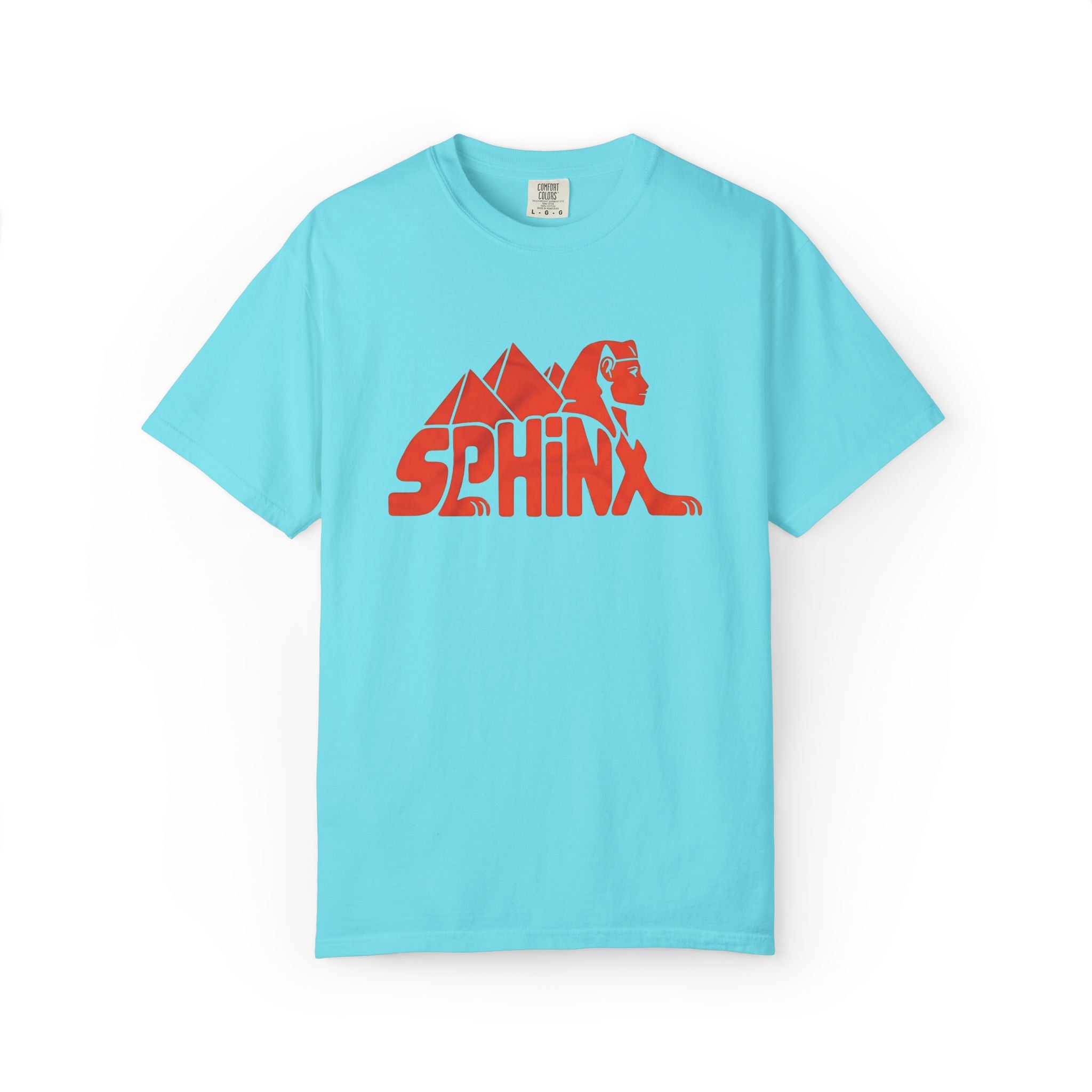 Sphinx Pyramid Graphic T-Shirt | Retro Egyptian Logo Tee