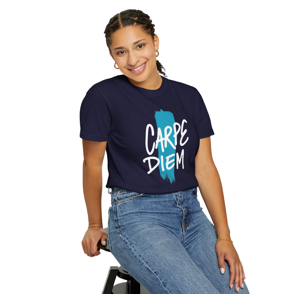 Carpe Diem Brushstroke T-shirt | Inspirational Quote Tee