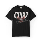 Every saint has a past and every sinner has a future T-Shirt | "OW" Logo with Inspirational Quote