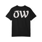 Every saint has a past and every sinner has a future T-Shirt | "OW" Logo with Inspirational Quote