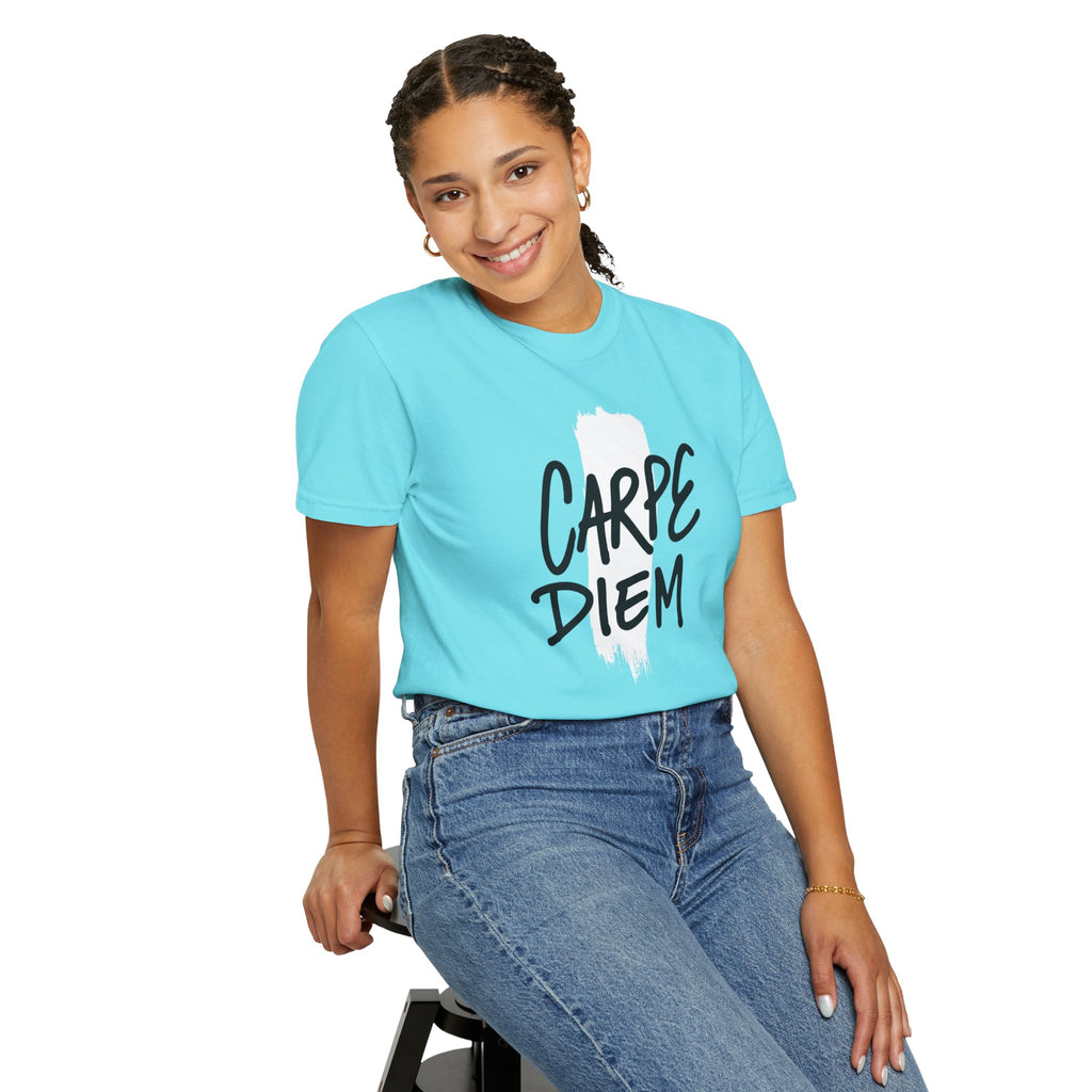 Carpe Diem Brushstroke T-shirt | Inspirational Quote Tee