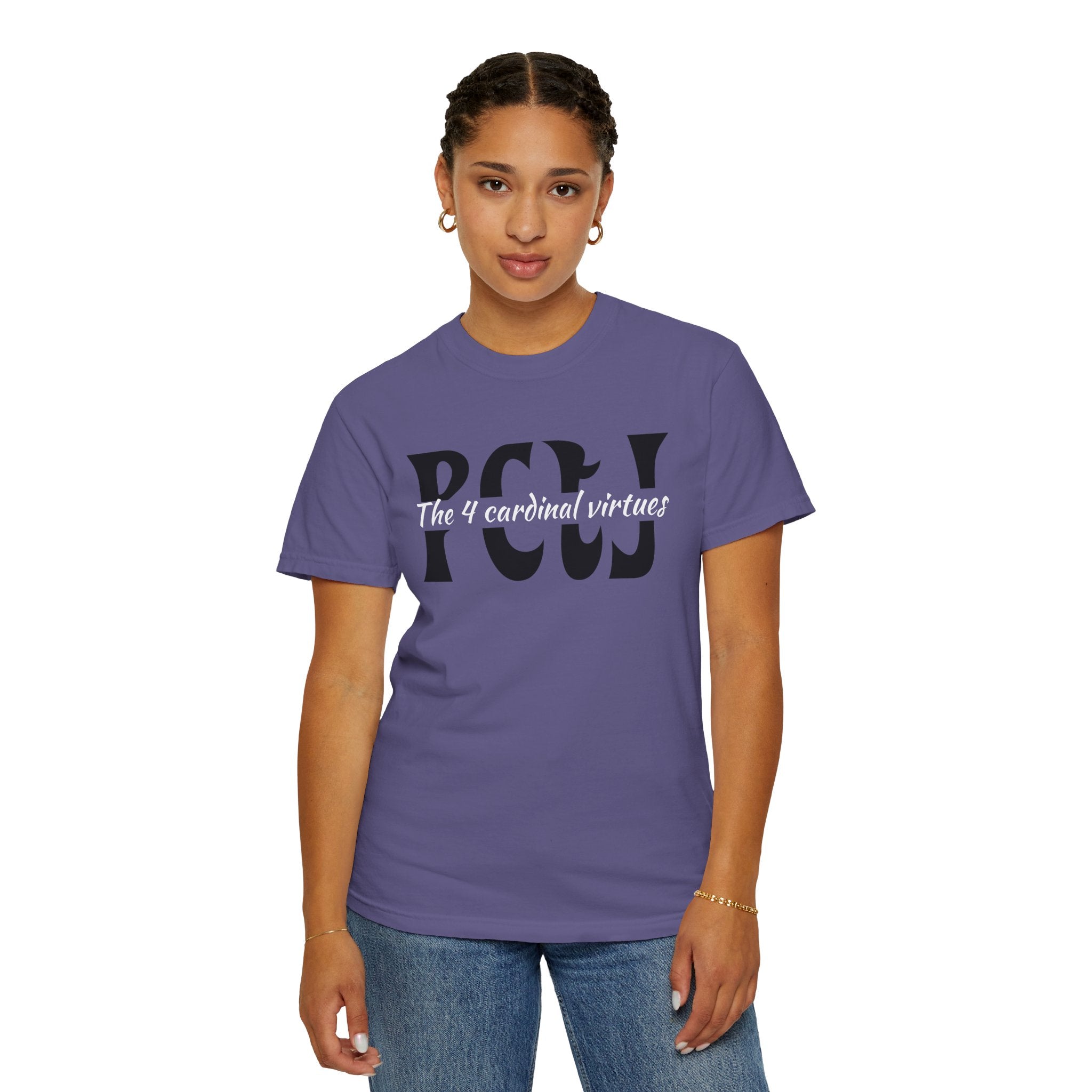 The 4 Cardinal Virtues T-shirt | Prudence Courage Temperance Justice