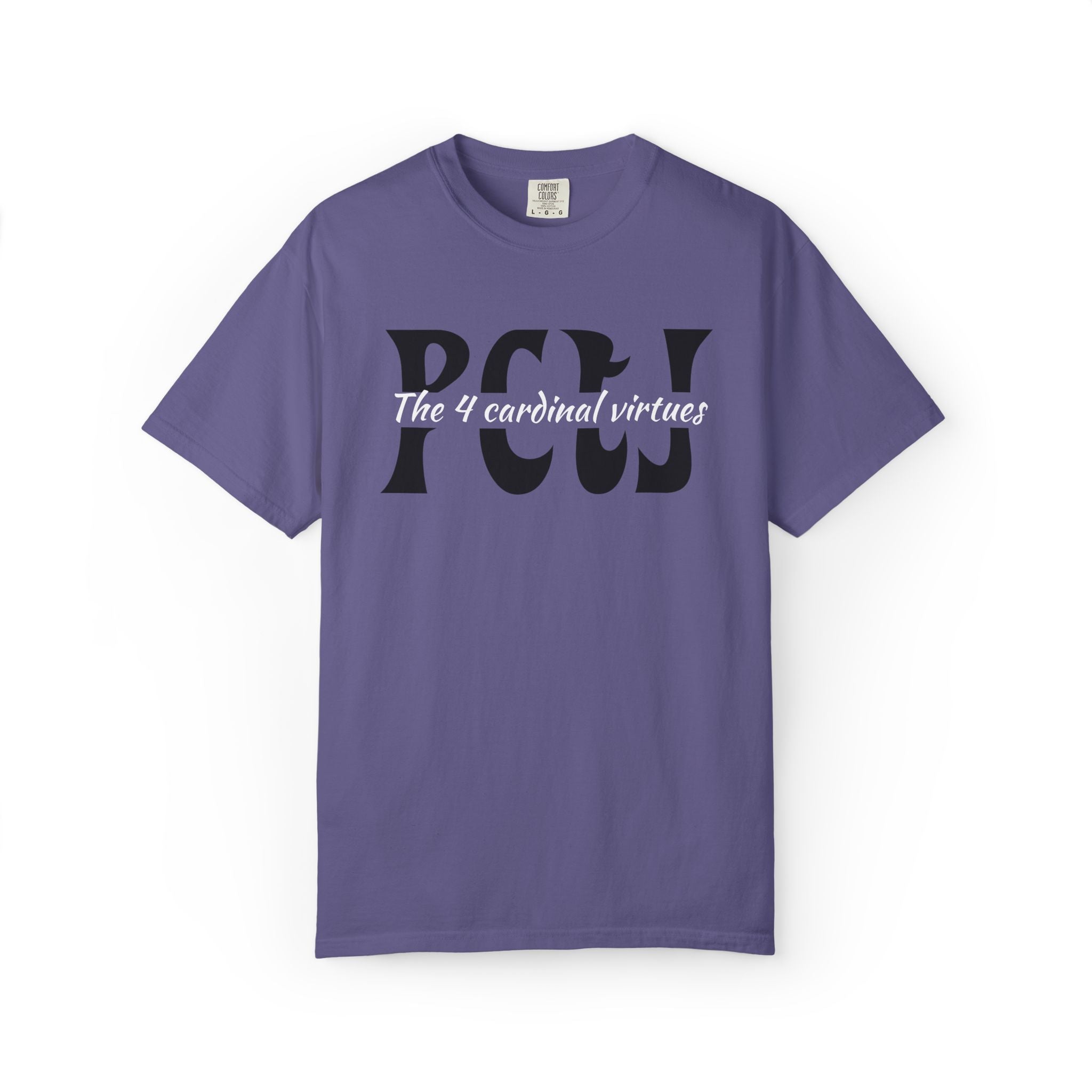 The 4 Cardinal Virtues T-shirt | Prudence Courage Temperance Justice