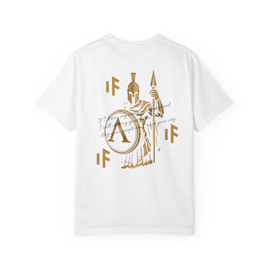 Spartan T-Shirt | If I bring my army into your land Back Print