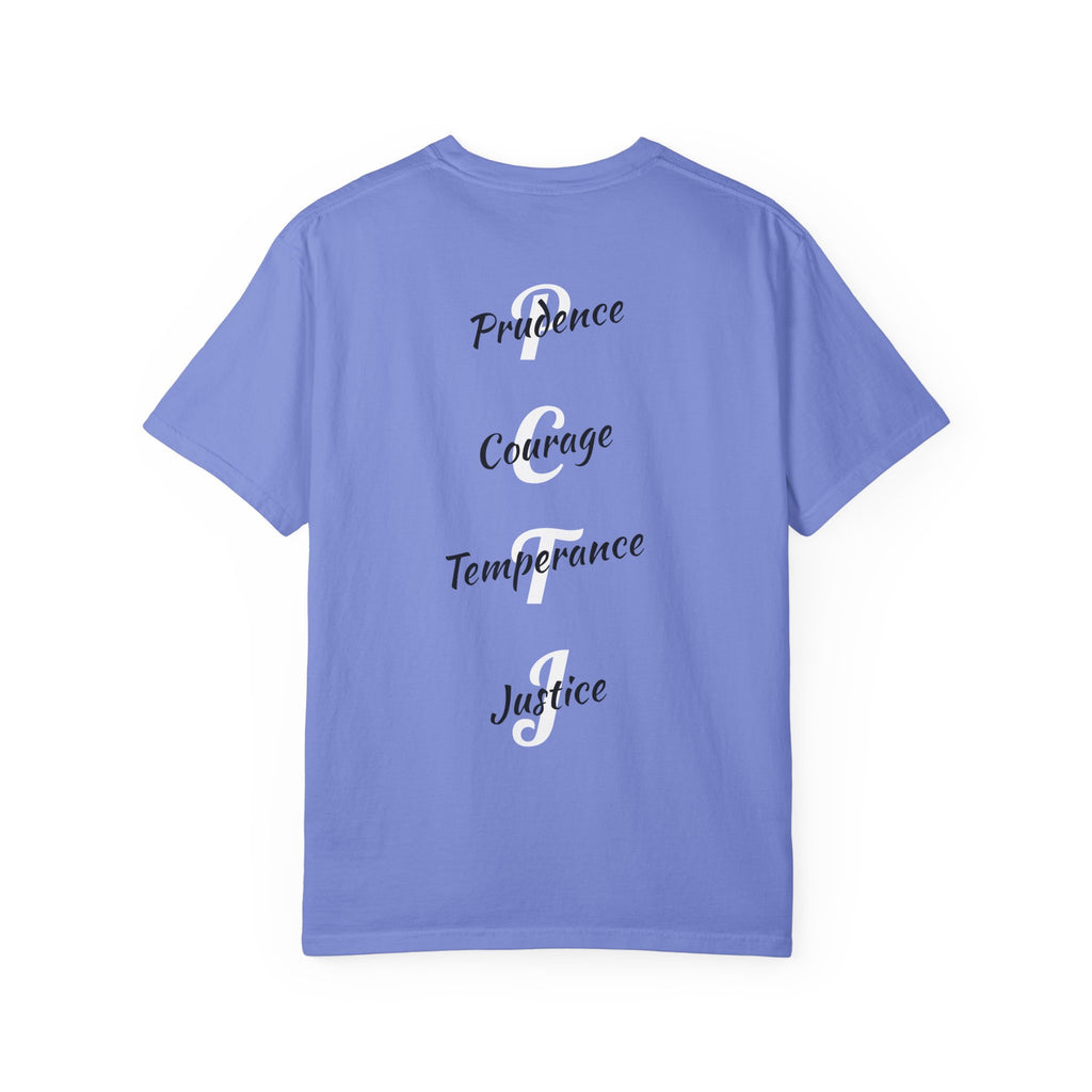 The 4 Cardinal Virtues T-shirt | Prudence Courage Temperance Justice