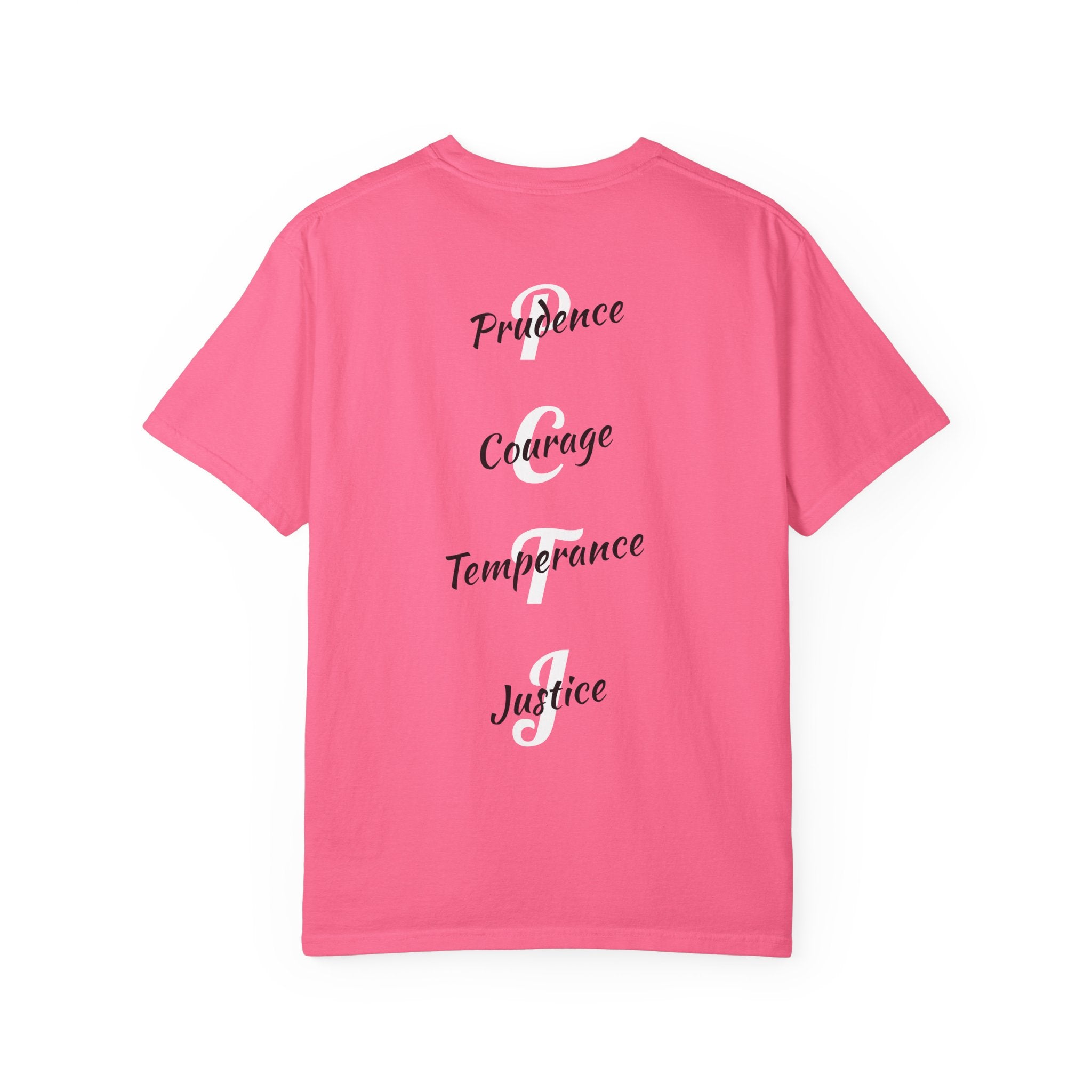 The 4 Cardinal Virtues T-shirt | Prudence Courage Temperance Justice