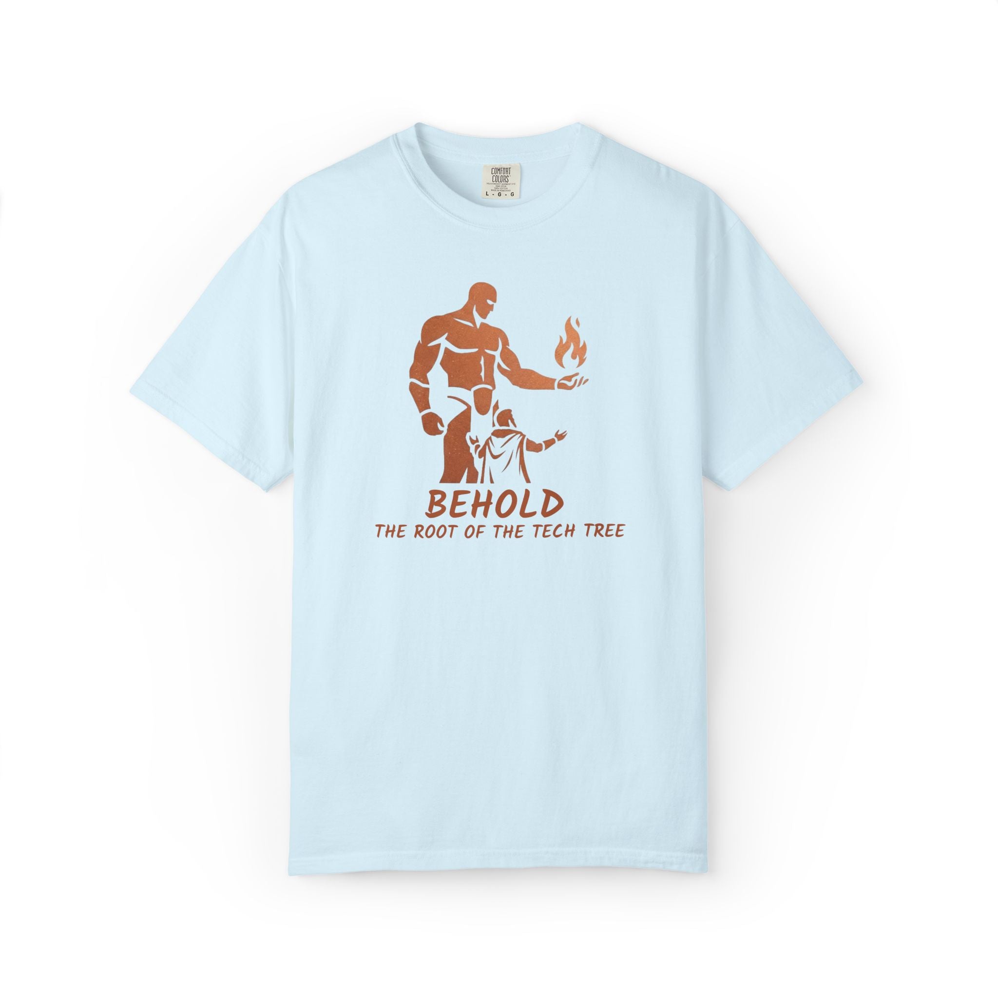 Behold the Root of the Tech Tree T-shirt | Prometheus Mythic Gamer Illustration
