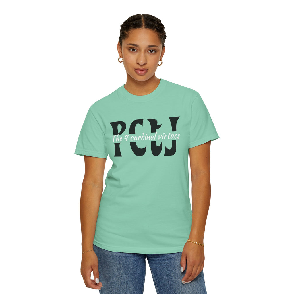 The 4 Cardinal Virtues T-shirt | Prudence Courage Temperance Justice