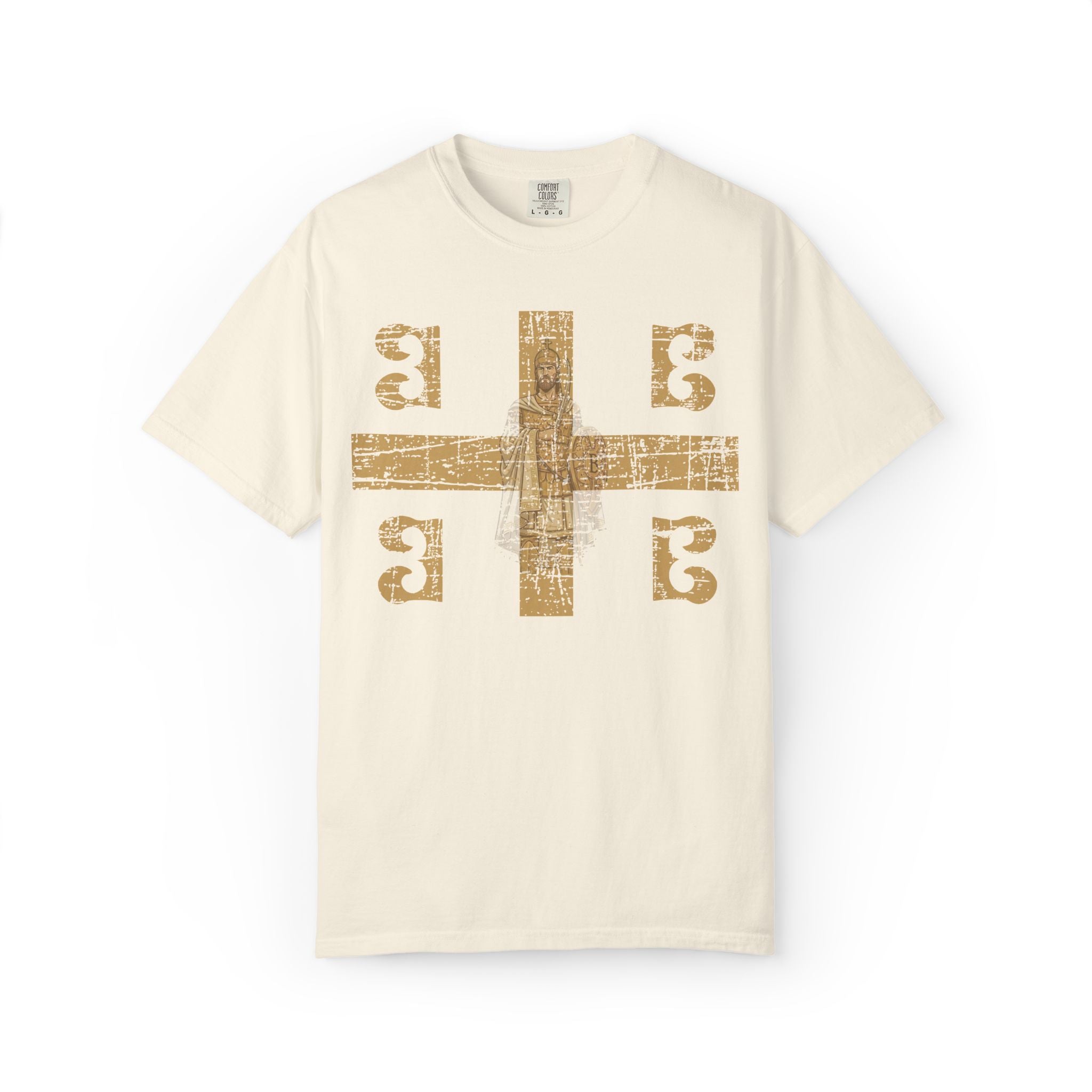 Byzantine symbols T-Shirt Distressed | Constantine XI Palaiologos 4Bs Graphic