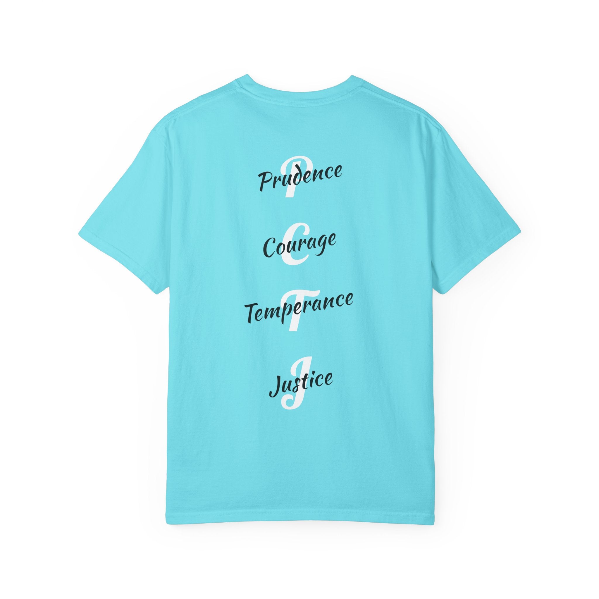 The 4 Cardinal Virtues T-shirt | Prudence Courage Temperance Justice