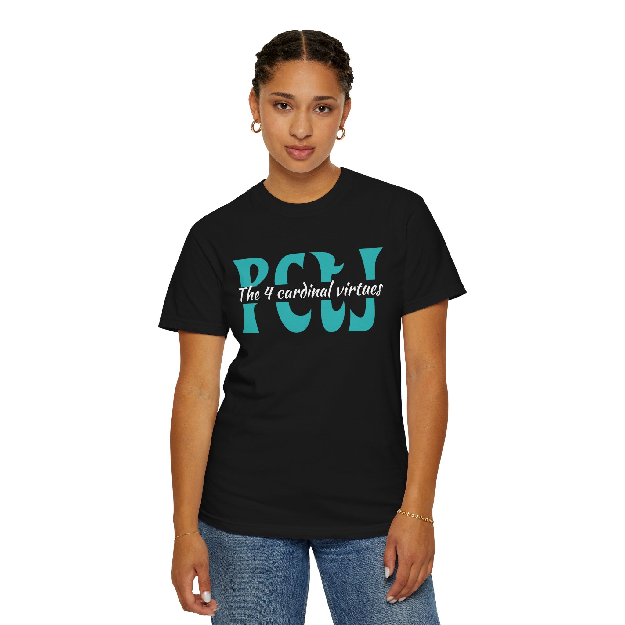 The 4 Cardinal Virtues T-shirt | Prudence Courage Temperance Justice