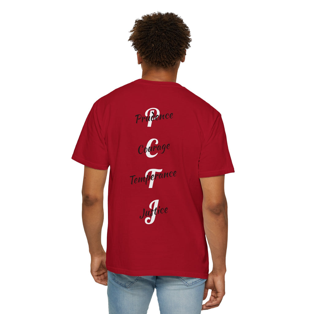 The 4 Cardinal Virtues T-shirt | Prudence Courage Temperance Justice