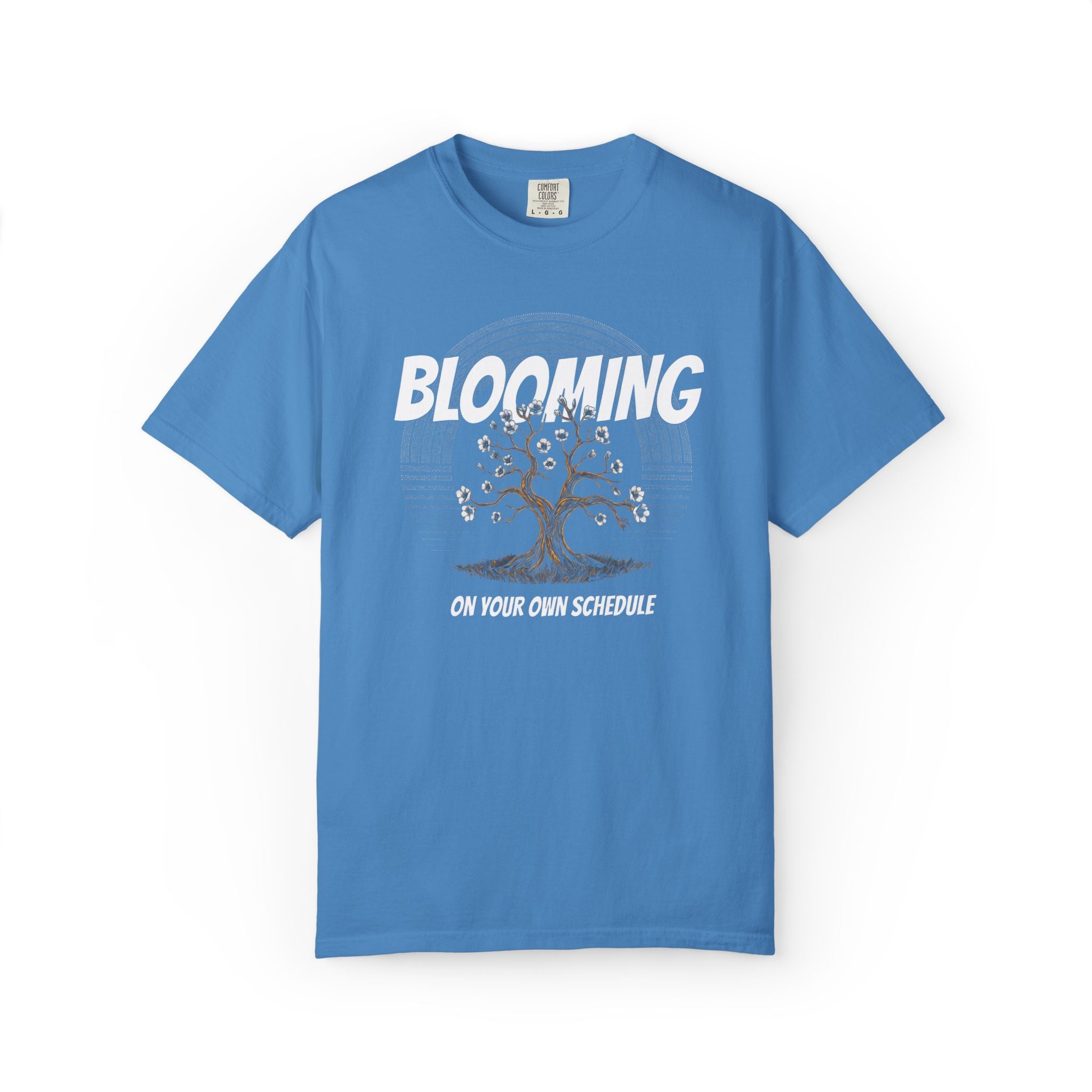 Blooming Tree on Your Own Schedule T-shirt | Floral Growth Tee