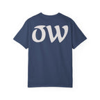 Every saint has a past and every sinner has a future T-Shirt | "OW" Logo with Inspirational Quote
