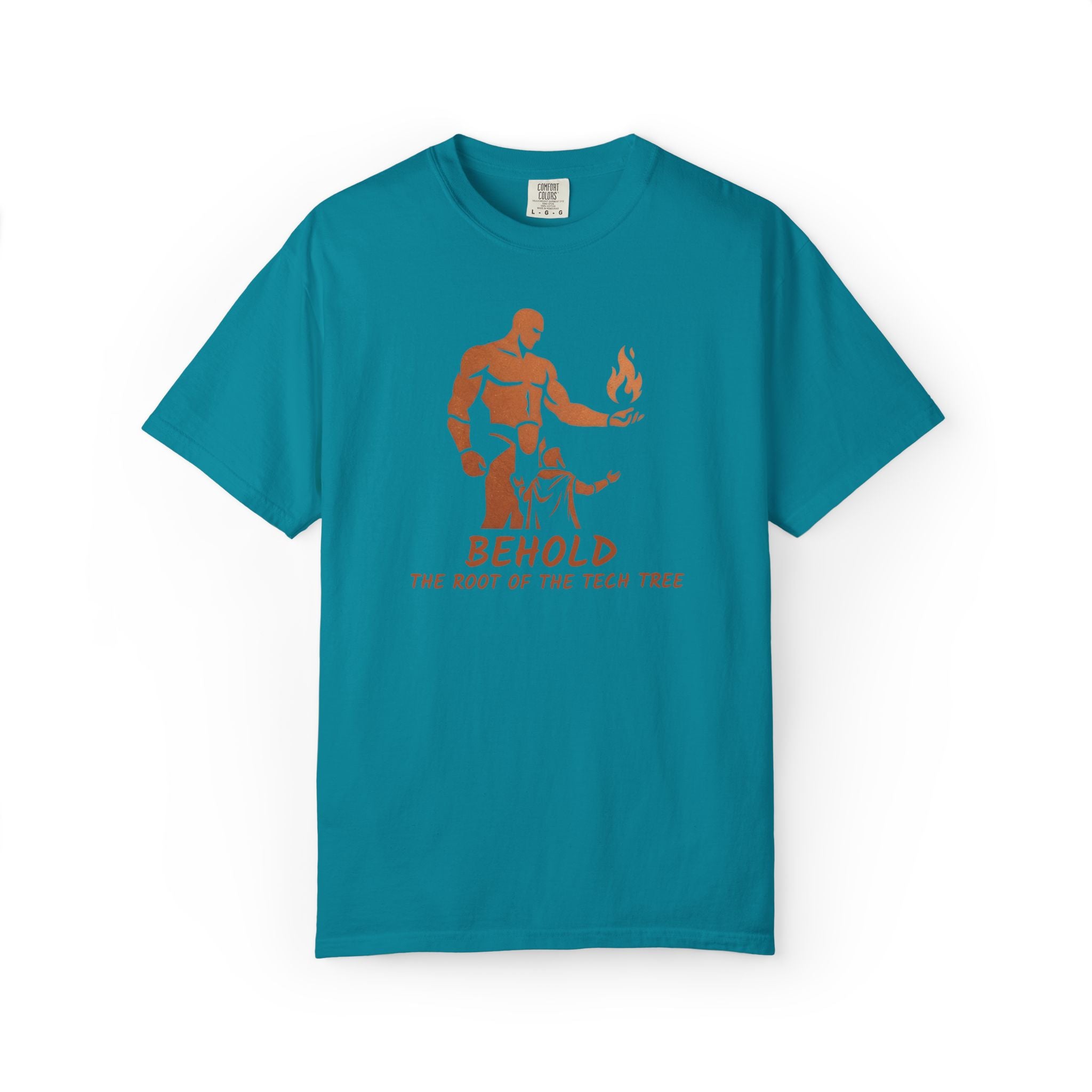Behold the Root of the Tech Tree T-shirt | Prometheus Mythic Gamer Illustration