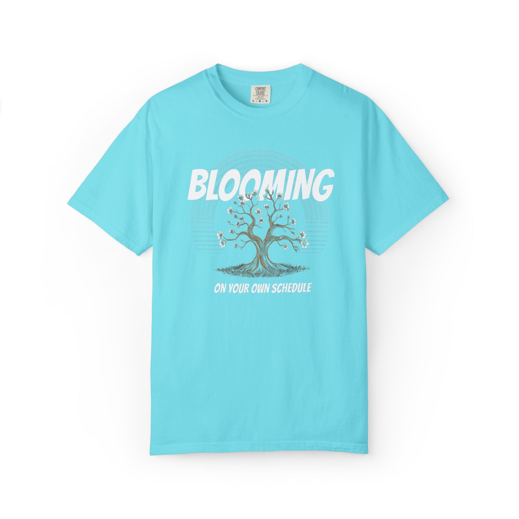 Blooming Tree on Your Own Schedule T-shirt | Floral Growth Tee