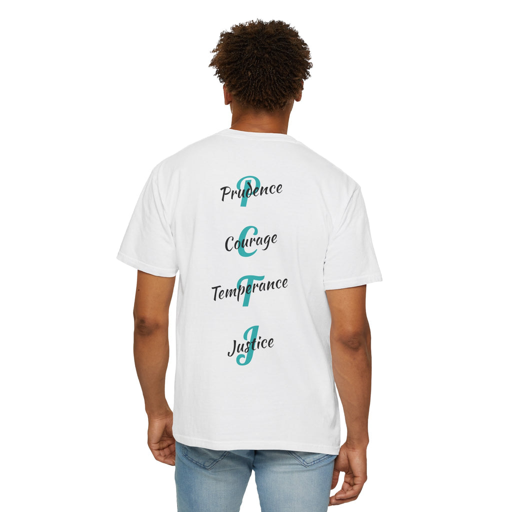 The 4 Cardinal Virtues T-shirt | Prudence Courage Temperance Justice