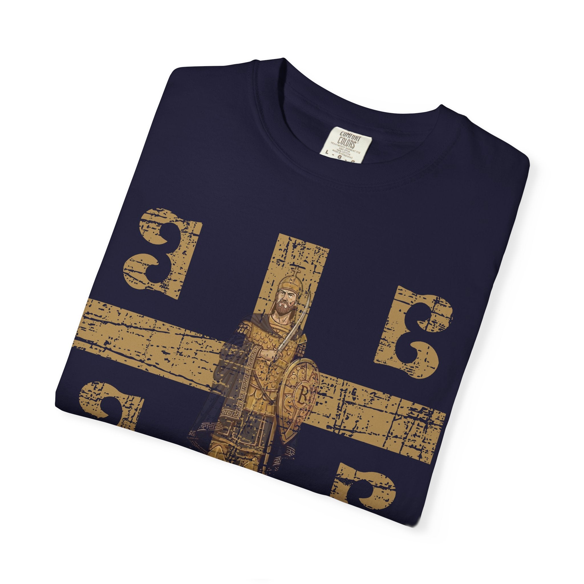 Byzantine symbols T-Shirt Distressed | Constantine XI Palaiologos 4Bs Graphic