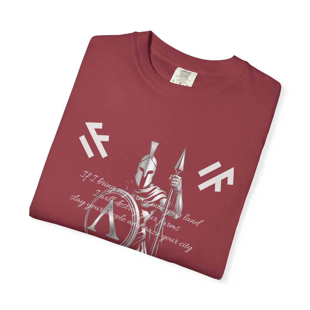 Spartan T-Shirt | If I bring my army into your land | Lambda Design