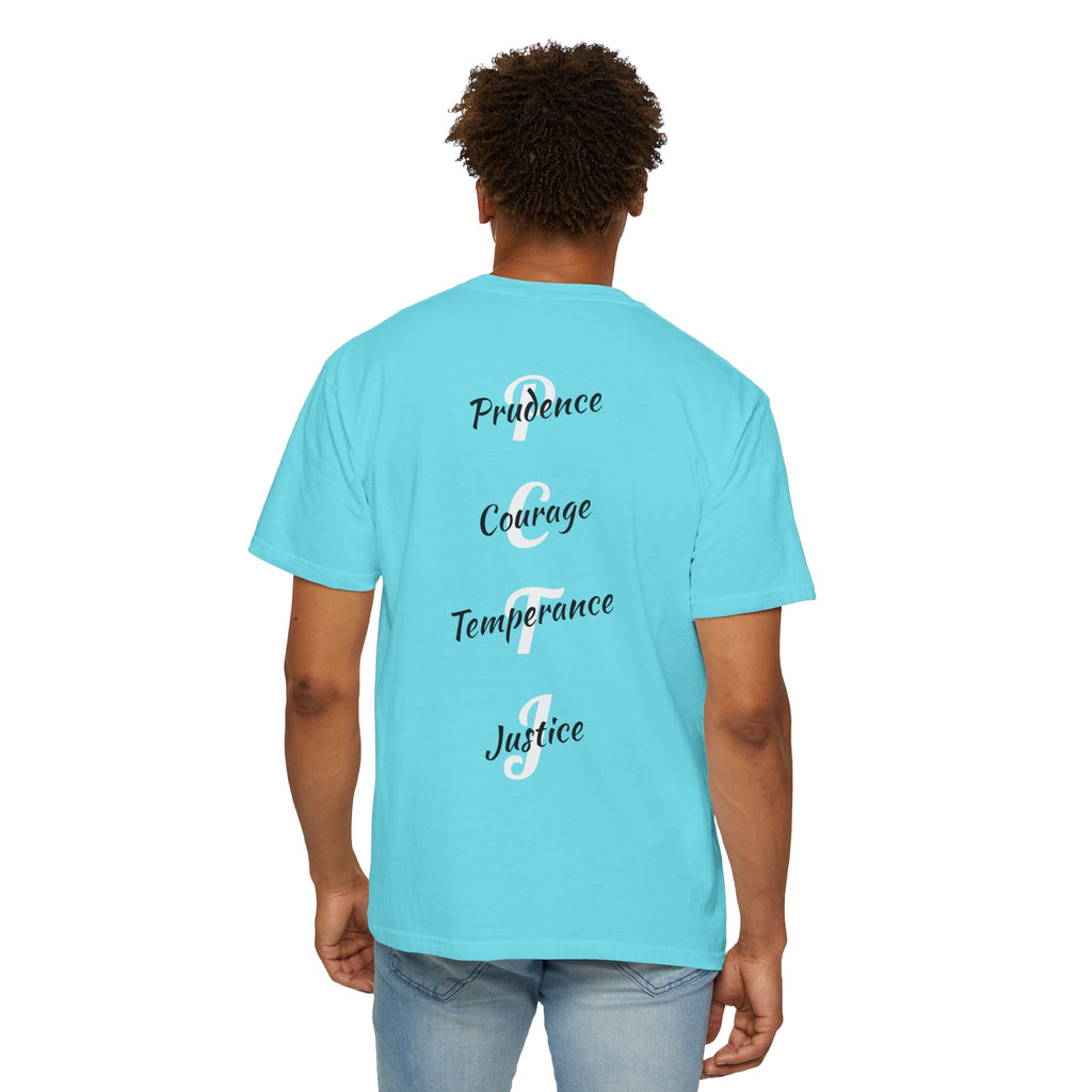 The 4 Cardinal Virtues T-shirt | Prudence Courage Temperance Justice