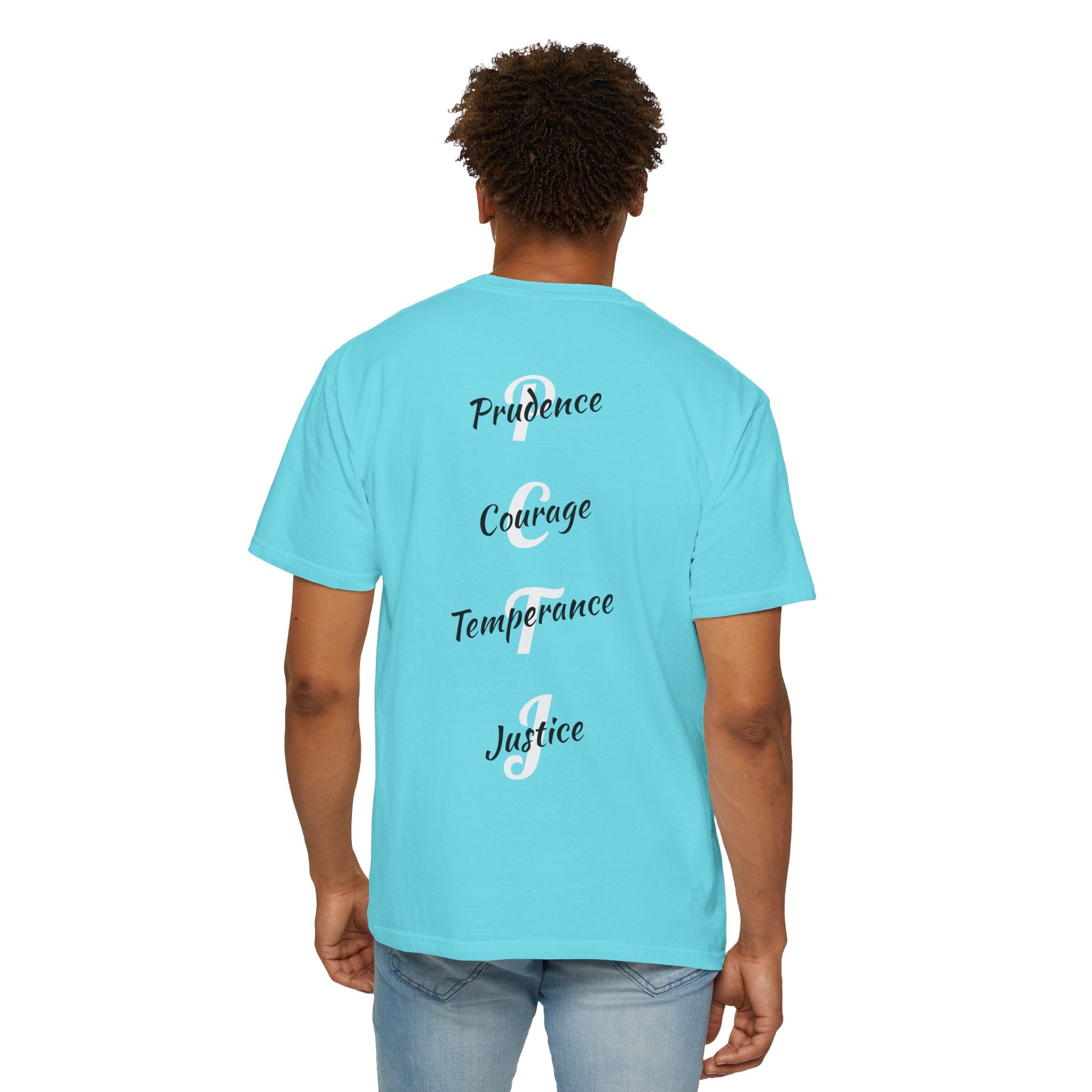 The 4 Cardinal Virtues T-shirt | Prudence Courage Temperance Justice