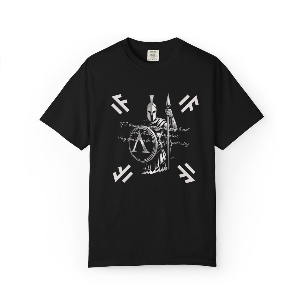 Spartan T-Shirt | If I bring my army into your land | Lambda Design