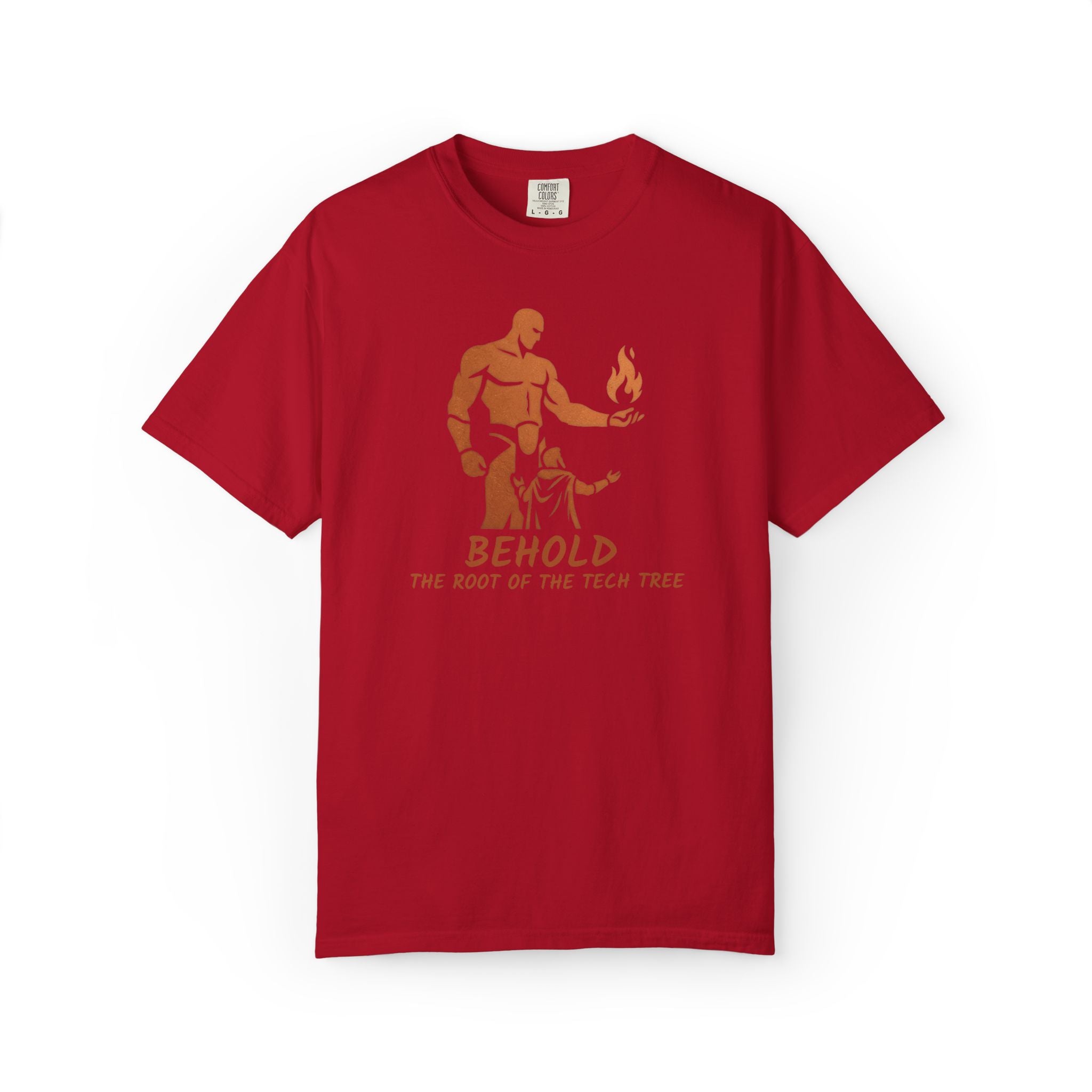 Behold the Root of the Tech Tree T-shirt | Prometheus Mythic Gamer Illustration
