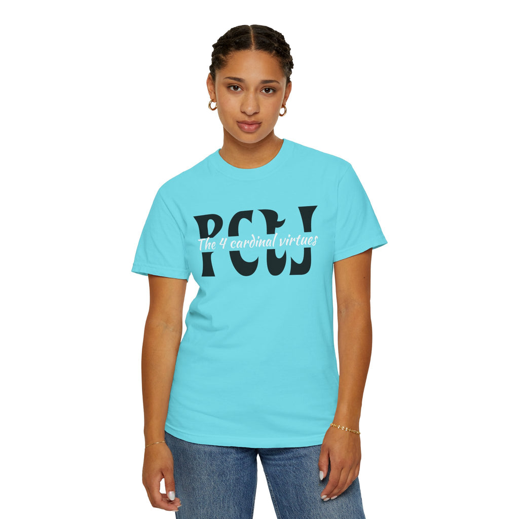 The 4 Cardinal Virtues T-shirt | Prudence Courage Temperance Justice