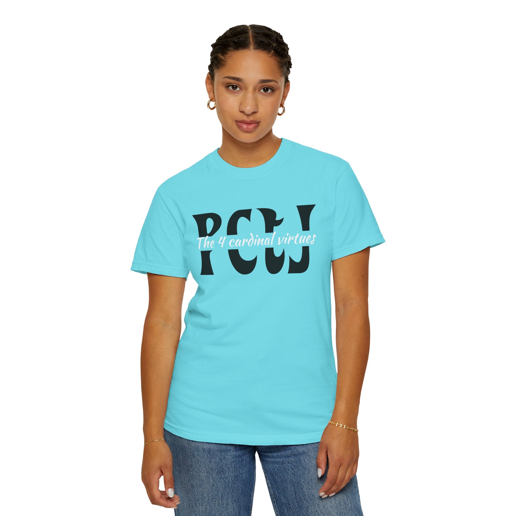 The 4 Cardinal Virtues T-shirt | Prudence Courage Temperance Justice