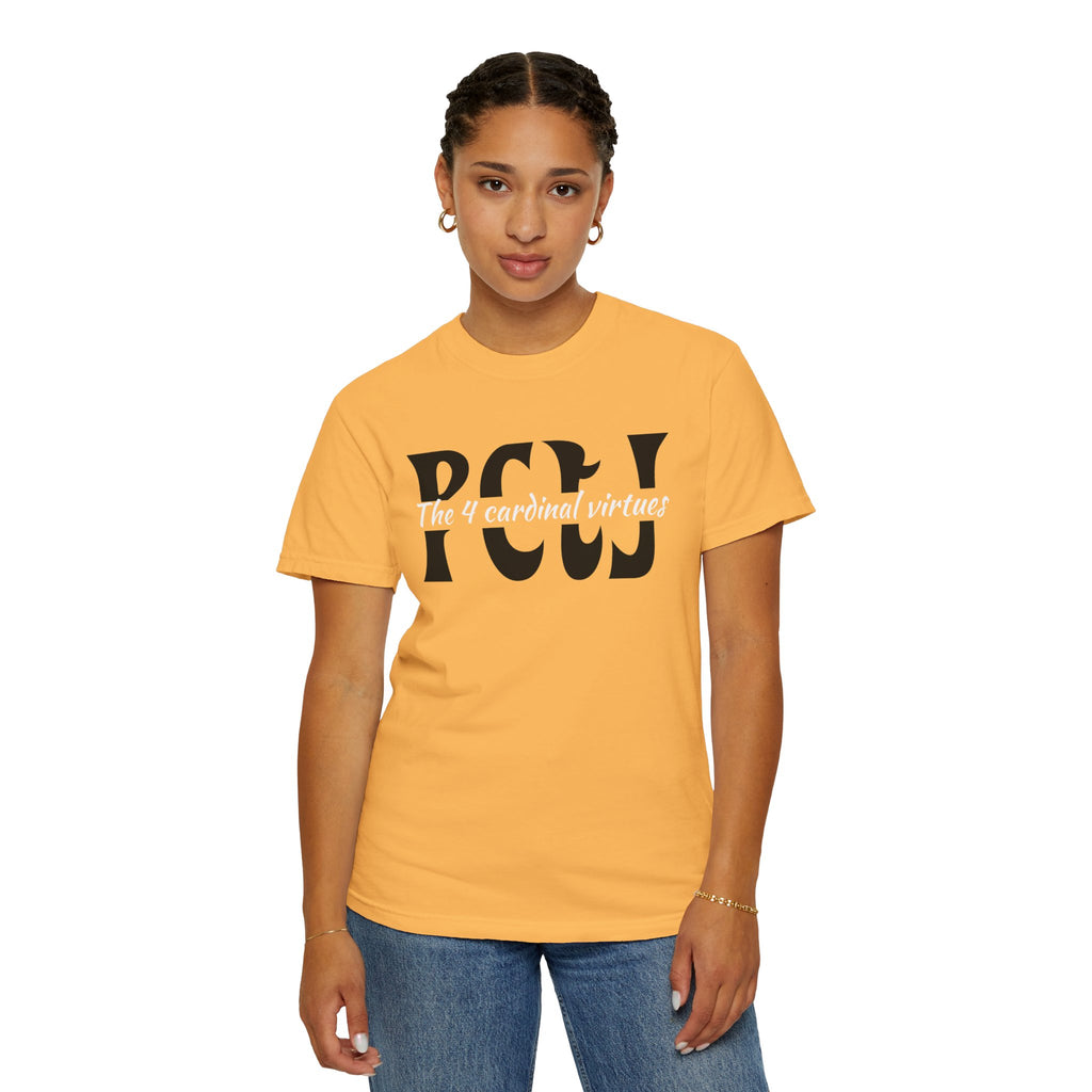 The 4 Cardinal Virtues T-shirt | Prudence Courage Temperance Justice